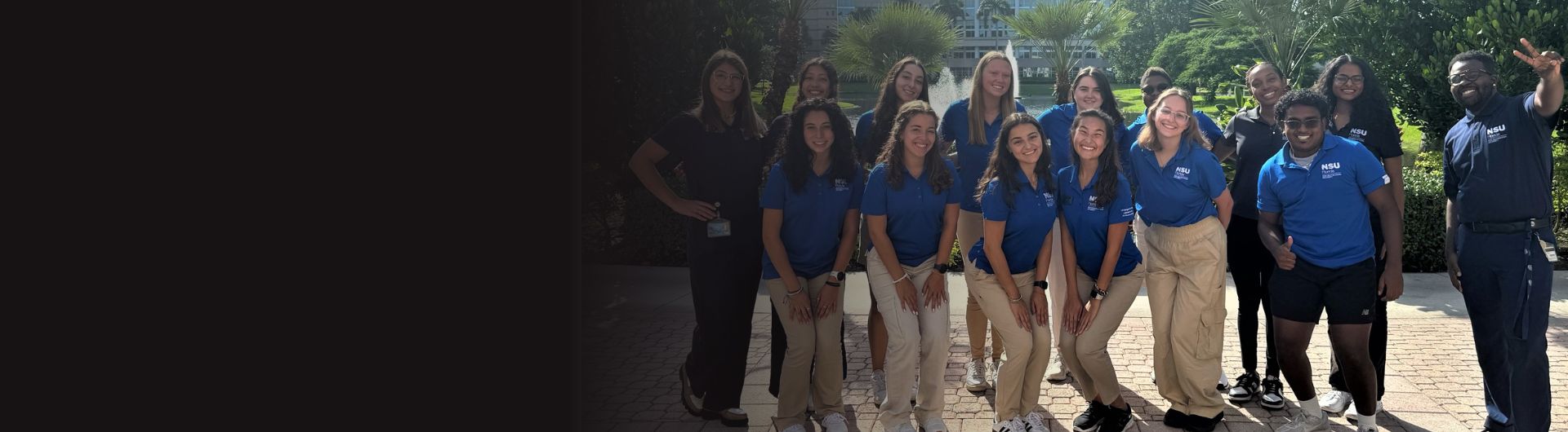 Group picture of NSU’s Florida’s admissions ambassadors