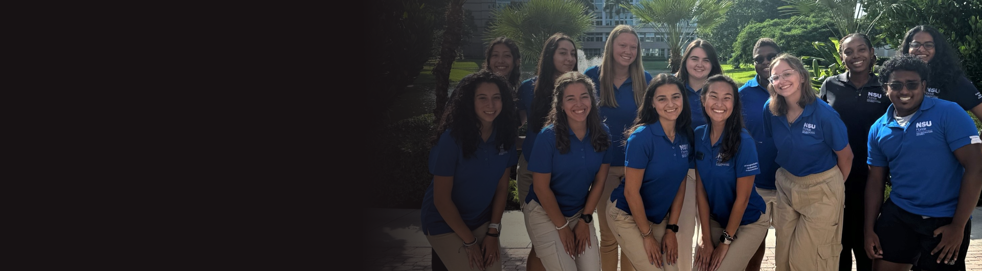 Group picture of NSU’s student admissions ambassadors