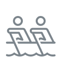 icon of two people rowing a boat